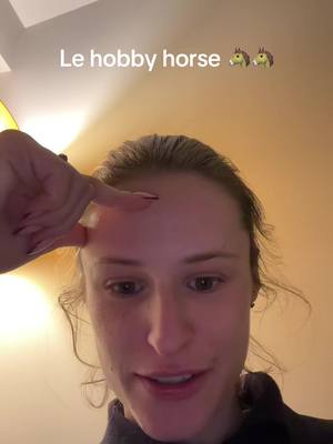 A post by @lesaneriesdegigi on TikTok caption: Le hobby horse #gigiteam #chevaltiktok #chevalpassion❤️ #trotteurfrançais🐎 #hobbyhorse #equitation #chevaux #cheval #chevalpassion #horses 