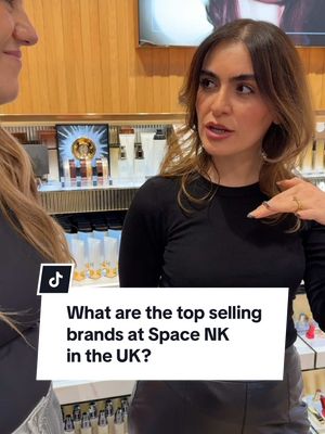 A post by @thelipsticklesbians on TikTok caption: While visiting @SPACE NK in London, you know we had to ask the associate about the top-selling brands in the store. It’s always so fun to see what’s trending wherever we go! Here, @Charlotte Tilbury held the top selling spot—just like she did in Spain. Other heavy hitters like @Kosas , @ILIA Beauty , @Hourglass Cosmetics , and @NARS Cosmetics weren’t far behind. Are these top brands surprising to you? #makeup #spacenk #ukbeauty #BeautyTok #thelipsticklesbians 