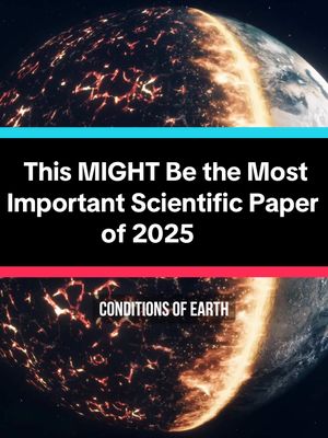 A post by @tilscience on TikTok caption: Good (primordial) soup 🤯 This could be the most important scientific paper of 2025  #science #bigbang #chemistry #life #earth #goodsoup 