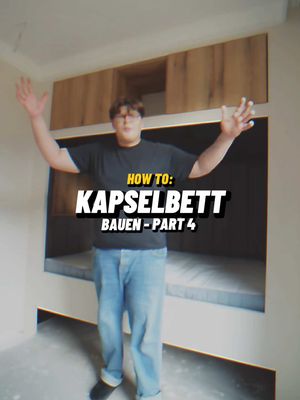 A post by @beac_basti on TikTok caption: Was fehlt noch für ein perfektes Bett❓ #howto #kapselbett #bauen #polstern #einbauschrank #polen #beac_basti #Vlog #profi