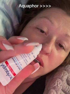 A post by @sb143x on TikTok caption: @AquaphorUS helping me get thru cold/flu season👏🏼 #aquaphor #lips #lipcare #skincare #lipbalm #fyp #lipbalmaddict #chappedlips #drylips #liphack #skincaretips #musthaveproducts #TikTokShop #coldandfluseason #softlips #winterishere #foryourpage #viraltiktok #productsyouneed #tiktokshopjumpstartsale #tiktokshoploveatfirstfind 