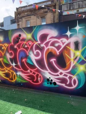 A post by @fatcapsprays on TikTok caption: In the heat of the summer! Dropping Ducks! 🦆  Painted at the @southendcityjam  Thanks to Ekto and Ster! #streetart #art #fatcapsprays #asmr #oddlysatasfying #spraypaint 