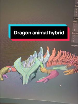 A post by @plastic3d on TikTok caption: How should I name this Animal Hybrid  3d model? #creatorsearchinsights #plastic3d #animalhybrid #3d 