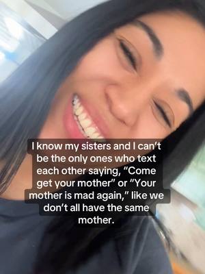 A post by @happymom_0612 on TikTok caption: We gotta love our mother! ❤️ #sisters #humor #mom #relatable #comedyvideo #recreate #truestory #sibblings 