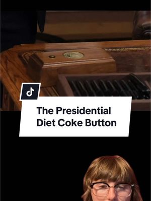 A post by @dspacestv on TikTok caption: The Diet Coke Button in Oval Office🔘  #history #historytok #design #designtok #interiordesign #nostalgia #nostalgic #president #america #american