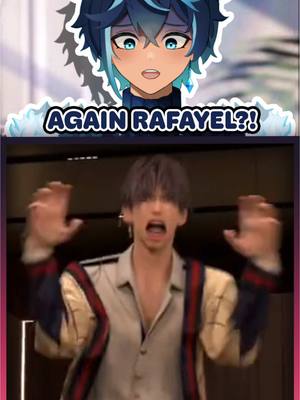 A post by @niyekovt on TikTok caption: Why is it always Rafayel?! 😭 (❄️Twitch: Niyeko) #niyeko #vtuber #rafayel #rafayelloveanddeepspace #loveanddeepspace #otome #xavier #xavierloveanddeepspace #squidgame 