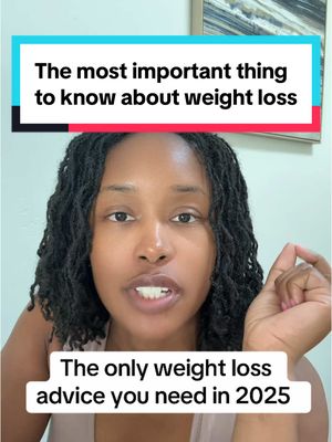 A post by @project.s.lifestyle on TikTok caption: The only weight loss advice you need in 2025 💪🏾 Learn more about coaching in my b!o 📲 #weightlosscoach #weightlosstips 