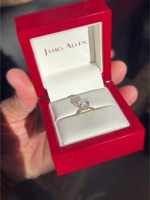 A post by @kadin_kerns on TikTok caption: We absolutely love Dayle’s much deserved push present! Thank you to @JamesAllen | Engagement Rings for making it so easy to design her upgraded engagement ring!  #jamesallenpartner