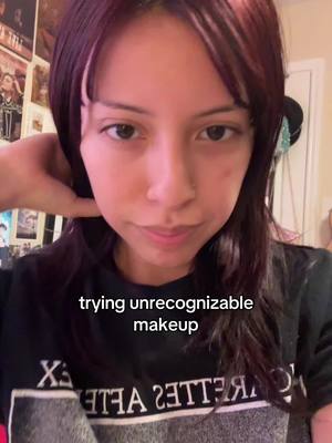 A post by @b4_mbi on TikTok caption: did i do it right #unrecognizablemakeup #fyp #makeup 