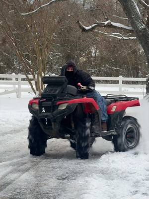 A post by @calegoes on TikTok caption: POV: It snowed in the south 🤣🤣 #louisiana 