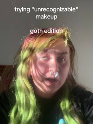 A post by @luigis.mansion on TikTok caption: #goth #makeup #unrecognizablemakeup 