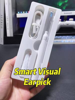 A post by @magibyte0 on TikTok caption: This ear scoop with a camera and light lets you see everything inside your ear clearly and get it out precisely. My girlfriend loves using it to clean her ears#earwax #earwaxremoval #earclean #tool