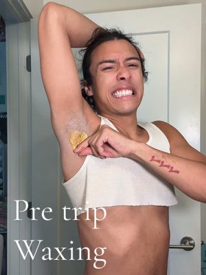 A post by @sand.money on TikTok caption: It’s time to wax these pits 😫😫😫 I always hate this part 😭😭😭 #waxing #armpitwax #diywaxing #sugarwax #hardwax #softwax 