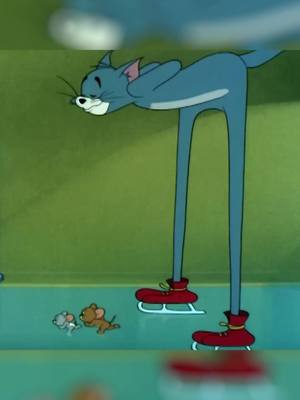 A post by @tomandjerry on TikTok caption: tom: ✨flawless✨ #tomandjerry #nostalgia #animation #fyp #foryou #IceSkating