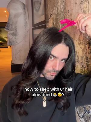 A post by @mattloveshair on TikTok caption: sweet dreams without messing up ur hair 🥱💤😴 yay! @ETERNAL MUSE we love a roller we can sleep in 😍 #hairtok #hairstyle 