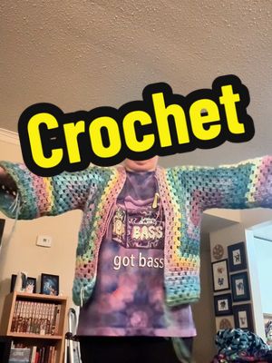 A post by @mood.kandi on TikTok caption: Not looking forward to weaving in all these ends but I guess that's art for ya  #crochet 