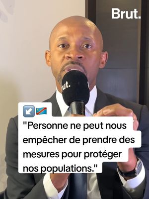 A post by @brutafrique on TikTok caption: 🇨🇩  Lors du Forum "Investir en RDC" qui s'est tenu à Paris le 21 janvier,  @Patrick Muyaya ministre de la Communication de la RDC et porte-parole du gouvernement, explique les raisons pour lesquelles son pays interdit de relayer les informations sur les positions du M23.