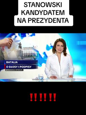 A post by @wydarzenia_24 on TikTok caption: Wyścig o fotel prezydencki trwa - materiał z dnia 22.01 #wydarzenia24 #w24 #stanowski #prezydent #krzysztofstanowski #duda #andrzejduda #polityka #nawrocki #trzaskowski #hołownia #biejat #mentzen #kraj #polska #news #polsat #dziennikarz #dc #trending 