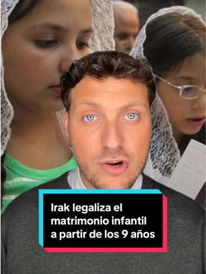 A post by @elespanolcom on TikTok caption: Irak aprueba un proyecto de ley para legalizar el matrimonio infantil a partir de los nueve años #irak #matrimonio #infancia #oriente #orienteproximo #niños #parlamento #derechoshumanos #arabe #islam 