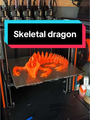 A post by @plastic3d on TikTok caption: Skeletal dragon ! 😉 #plastic3d 