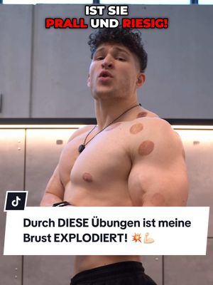 A post by @kaygedan on TikTok caption: Durch DIESE Übungen ist meine Brust EXPLODIERT! 💥💪🏻 #muskelaufbau #fitnesstips #chestday #pushday #gymtips 