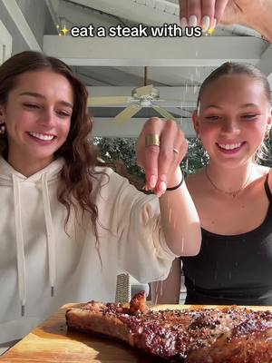 A post by @jordynjones on TikTok caption: wagyu ribeye for breakfast with @Kaydee #fypシ #steak #breakfast 