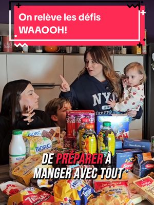 A post by @fannykaforever on TikTok caption: Tu connais les défis WAAOH! d’Auchan ? 🤩 Le principe est simple : choisis 10 défis parmi ceux proposés par des marques adaptées à tes habitudes d’achats 🛒💡.  Tu as deux mois pour relever les défis, et hop, tu reçois jusqu’à 50€ dans ta cagnotte ! 💸  Dans cette vidéo, on s’est donné à fond pour en compléter un max et faire plaisir à toute la famille !!! 🎯🔥 #DéfisWaaoh #Auchan #BonPlan