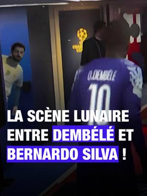 A post by @ohmygoalfrance on TikTok caption: La scène lunaire entre Dembélé et Bernardo Silva ! #dembele #silva #football