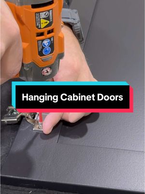 A post by @stayathomewoodworks on TikTok caption: Shop sounds, and installing cabinet doors. #cabinet #cabinets #doors #shopsounds #DIY #howto #cabinetry #hardware #woodworking #woodworking #watchmework