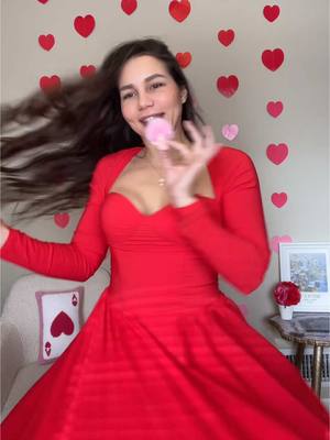 A post by @afften on TikTok caption: Valentine’s Day #fyp #dresses #ladyinred 