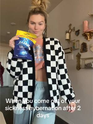 A post by @delareilley on TikTok caption: not even the flu can hold me down