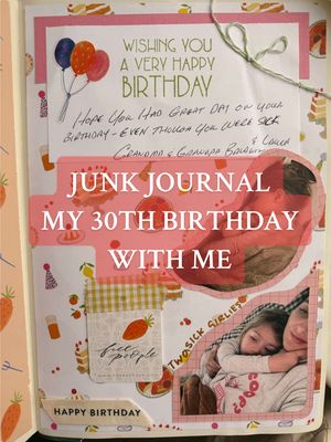 A post by @shleeeeeeeeee on TikTok caption: #junkjournal #junkjournaling #journal #scrapbook #scrapbooking #crafting #crafty #junkjournalwithme 