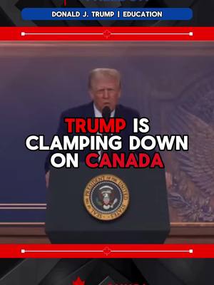 A post by @canadafreedom on TikTok caption: Donald Trump is really clamping down on Canada. He really is going forward with tariffs on Feb 1st if nothing is changed on our side. Not only that he really thinks Canada will be the 51st State.