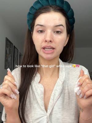 A post by @jade.amberrrrr on TikTok caption: sick girl grwm: how to look like "that girl" while sick 🤧🎀  moisturizer @deziskin  sunscreen @La Roche-Posay  lip stain @SACHEU Beauty US in amazon storefront  lip balm @Naturium  perfume @Estée Lauder  perfume oil @Orena Fragrances in scent "princess"  use code: "JADE" earrings- amazon storefront #grwm #grwmroutine #sickgrwm #puttogether #GlowUp #glowuptips 