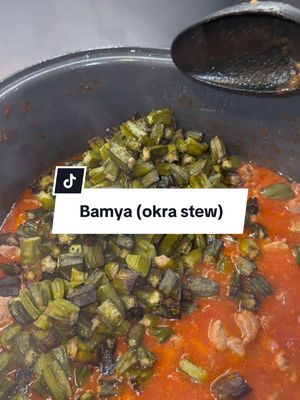 A post by @sevda.ela on TikTok caption: Bamya (okra) and Lamb stew #bamya #bamyarecipe #okrastew #dinner #EasyRecipe #fyp #foryoupage #turkishstyle 