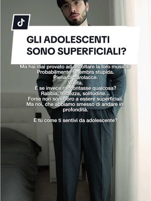 A post by @psicologeorge on TikTok caption: Gli adolescenti di oggi sono superficiali?