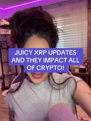 A post by @cryptowendyo on TikTok caption: JUICY XRP UPDATES AND THEY IMPACT ALL OF CRYPTO! #crypto #solana #xrp #cryptowendyo 