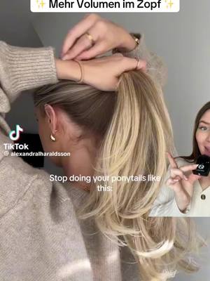 A post by @natibeautyxo on TikTok caption: Mehr Volumen im Zopf #ponytail #ponytailtutorial #frisurentutorial #frisurenideen 