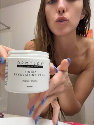 A post by @thesoberraver on TikTok caption: Have you tried @DRMTLGY products yet? If not, you NEED TO! #drmtlgy #exfoliating 