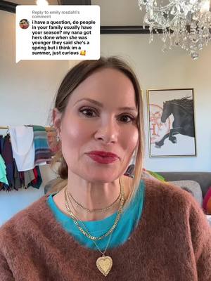 A post by @thecoloranalysisqueen on TikTok caption: Replying to @emily rosdahl  #thecoloranalysisqueen #coloranalysistiktok #colortheory #coloranalysiseducator #coloranalysiseducator #prospertx #southlaketx #texascoloranalysisexpert #colorexpert 