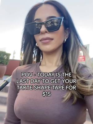 A post by @glambyroxyyy on TikTok caption: Cause if the Tarte shape tape is sold out in ulta, it's still available on TIKTOK SHOP! RUN #tarte #shapetape #tarteshapetape 