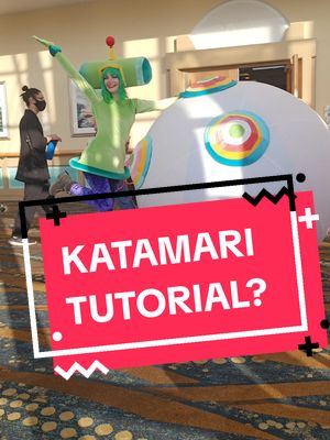 A post by @sugarvail on TikTok caption: Would you let me roll you up? #katamari #katamaridamacy #cosplay #cosplayer #katamaricosplay 