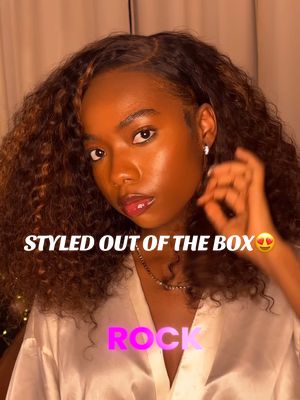 A post by @daciapetrie on TikTok caption: Unboxing my first wig of 2025! The fact that I didn’t have to style it😍  @WavyMyHair @Wavymy hair  #hairstyles #wavymyhair #gluelesswig #curlyhair #blackgirl #blackgirlhairstyles 