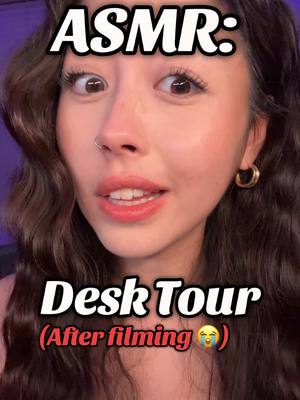 A post by @angeliclofiasmr on TikTok caption: Asmr desk tour heheheh after filming with screen tapping and camera tapping  #asmr #asmrelax #asmrtingles #screentapping #cameratapping #angeliclofiasmr #relax 