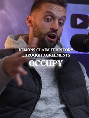 A post by @kapchatfield on TikTok caption: "Demons occupy territory specifically because people have made an agreement  knowingly or unknowingly" - Kap Chatfield. Watch the Full Story for More Insights! #DirectedLife #christianpodcast #kingdomcontent