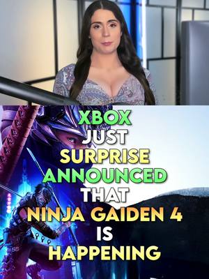 A post by @zeff_gaming on TikTok caption: Xbox Just Suprised Announced Ninja Gaiden 4 is Officially Happening with a New Trailer @xbox #Xbox #NinjaGaiden #NinjaGaiden4 #Gaming #GamerGirl #WhatToPlay