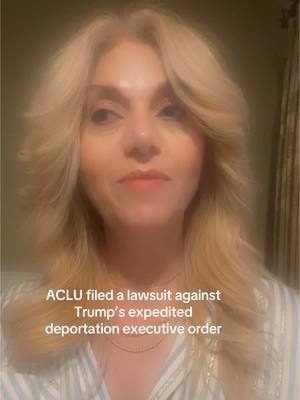 A post by @khetamahomisk on TikTok caption: Follow @Attorney Martinez  for more on immigration laws and issues. #January 23 2025 #ACLUFilesALawsuit #ExpeditedDeportationExecutiveOrder.