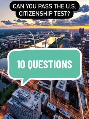 A post by @globalsculptor on TikTok caption: #uscitizenship Test 10 Questions 🇺🇸 #immigration #uscis #citizen #citizenship 