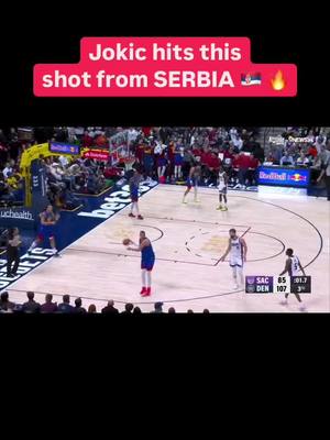 A post by @gohardsports on TikTok caption: FROM SERBIA 🏀🇷🇸 #jokic #nuggets #NBA