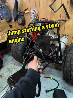 A post by @mini.moto.guy on TikTok caption: Can’t go wrong with a jump starter and air compressor combo for the projects ☝️ @BUTURE #jumpstarter #poweronthego #emergency #power #aircompressor #atv #powersport #powersports 